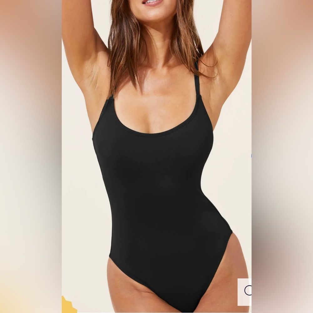 EUC Andie Swim The Amalfi black swimsuit bathing suit, Size Medium